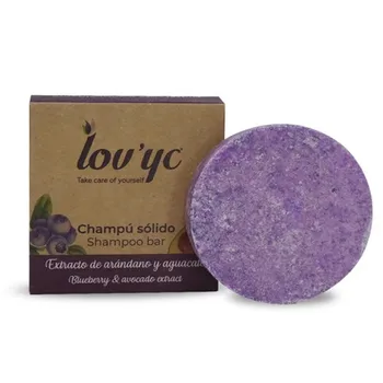 Lovyc Твердый шампунь с черникой и авокадо 50 г Lov'yc