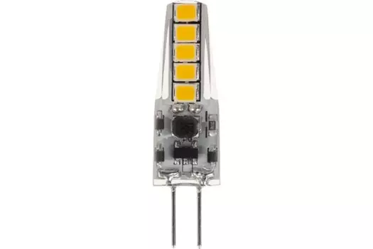 Лампа светодиодная Rexant 604-5009 капсульного типа JC-SILICON G4 220В 2Вт 2700K теплый свет (силикон)