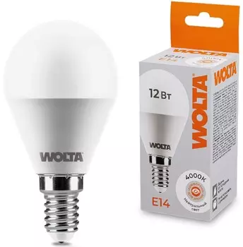 Лампа светодиодная WOLTA 25S45GL12E14 12Вт 4000K Е14