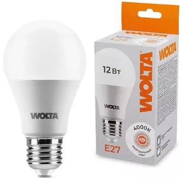 Лампа светодиодная WOLTA 25S60BL12E27 12Вт 4000К E27
