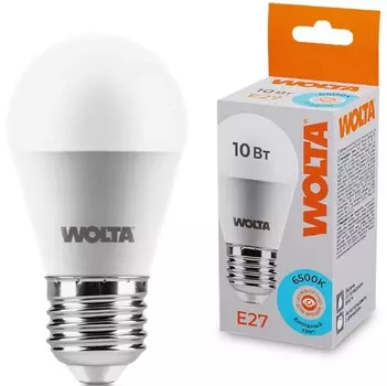 Лампа светодиодная WOLTA 25W45GL10E27 10Вт 6500K E27