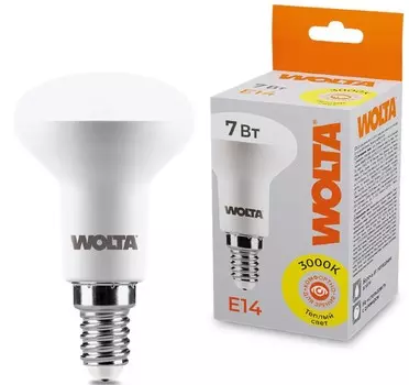 Лампа светодиодная WOLTA 25Y50R7E14 7Вт 3000K E14