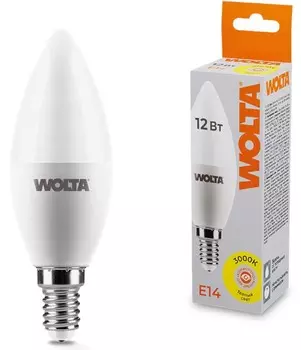 Лампа светодиодная WOLTA 25YC12E14 12Вт 3000K Е14