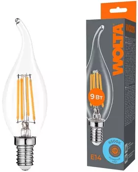 Лампа светодиодная WOLTA WF-CT35-9W6KE14 FILAMENT 9Вт 6500K Е14