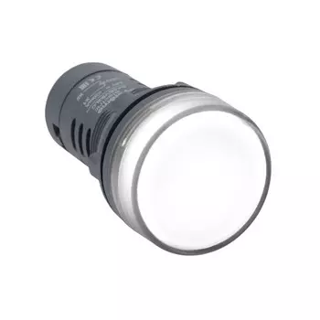 Лампа Systeme Electric SB7EV07BP светосигнальная SB7 d22мм 24В DC бел. моноблочная