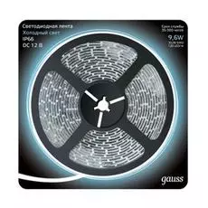Лента Gauss 311000310 LED 2835/120-SMD 9.6W 12V DC холодный белый IP66 (блистер 5м)
