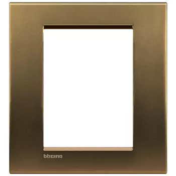LNA4826BZ Рамка LivingLight Квадрат Бронза 3+3 модуля Bticino