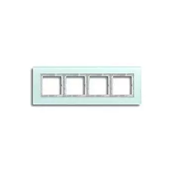 LSP984GLAS Рамка LS Plus Светло-зеленый 4-постовая Jung