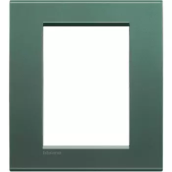 LNA4826PK Рамка LivingLight Квадрат Зеленый шелк 3+3 модуля Bticino