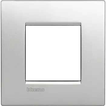 LNC4802TE Рамка LivingLight Air Алюминий 1 модуль Bticino