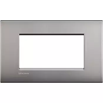 LNC4804NK Рамка LivingLight Air Никель матовый 4 модуля Bticino