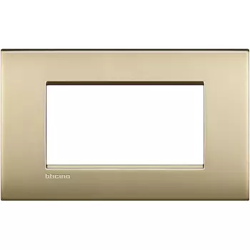 LNC4804OF Рамка LivingLight Air Золото матовое 4 модуля Bticino
