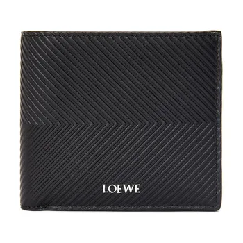 LOEWE Мужской кошелек из коровьей кожи, черный