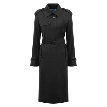 Шерстяной тренч Prada