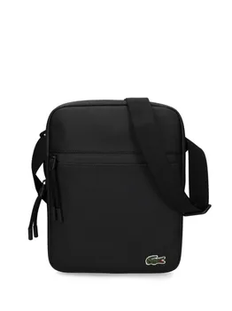 Сумка через плечо с вышитым логотипом Lacoste, черный