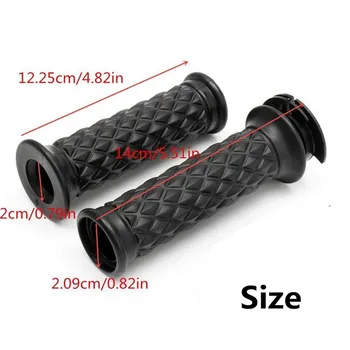 2 Pcs/Set Durable 7/8 Motorcycle Bike Handlebar Silicone Rubber Hand Grips Cover