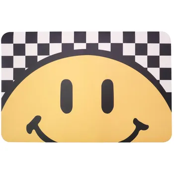 Ins Wind Smile Коврик для ванной комнаты для дома, мягкий диатомовый ил, быстросохнущий, впитывающий, нескользящий, впитывается в дом, коврик для ног 40*60cm