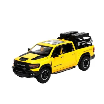 1/32 масштаб DODGE Mammoth 1000 TRX сплав пикап модель автомобиля литой металлический внедорожник модель звуковая и световая имитация детская игрушка подарок