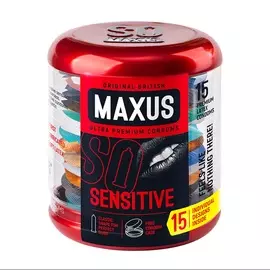 Презервативы ультратонкие MAXUS Sensitive 15 шт, Таиланд