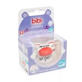 Пустышка bibi Premium Dental Happiness Papa 6-16 месяцев силиконовая Швейцария