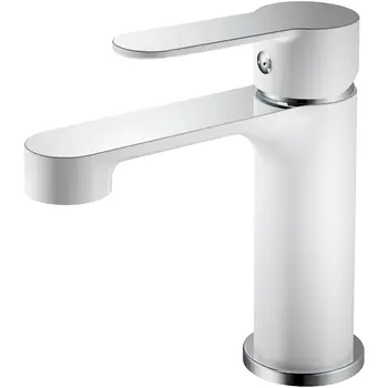 Смеситель Haiba HB557-8 HB10557-8 для раковины, белый/ хром