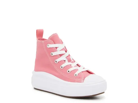 Высокие кеды Converse Chuck Taylor All Star Move Platform - детские, ярко-розовые