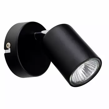 Светильник спот Lamplandia L1418 BARILOTTO BLACK, 1*GU10*макс 50Вт