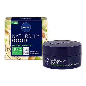 Крем для лица NIVEA NATURALLY GOOD ночной с органическим аргановым маслом 50 мл