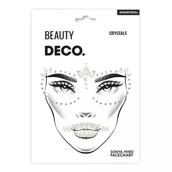 Кристаллы для лица и тела DECO. FACE CRYSTALS by Miami tattoos Sugar skull