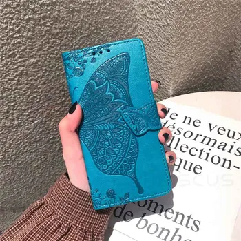 Кожаный кошелек-книжка с 3D бабочкой и цветком Realme C3 C11 C12 C15 C21 7 8 Pro 6S 6I OPPO A54 A74 A73 5G A15 A53 A52 A5 A9 для iPhone 11 12 13 X XS XR Realme C15 розовый