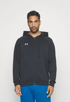 Толстовка на молнии RIVAL HOODIE Under Armour, черный/белый