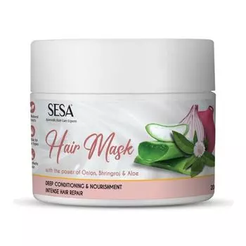 Маска для волос с Луком, Брингараджем и Алоэ (200 г), Hair Mask with Onion, Bhringraj & Aloe, произв. Sesa