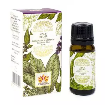 Комплекс эфирных масел (10 мл), Cold Relief Essential Oil, произв. Vrindaam