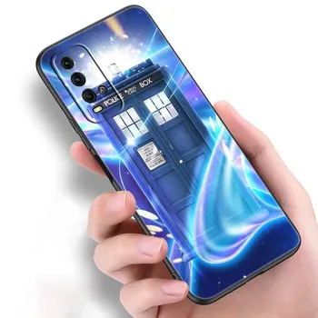 Чехол Tardis Box «Доктор Кто Ван Гог» для Xiaomi Redmi Note 11 10 9 8 Pro 11T 10T 10S 9S 8T 9 9A 9C 9T, черный чехол, чехол Redmi 8