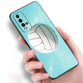 Силиконовый чехол для телефона с волейбольным спортом для Xiaomi Redmi Note 11 10 9 8 Pro 11T 10T 10S 9S 8T 9 9A 9C 9T, черный мягкий чехол Redmi 8