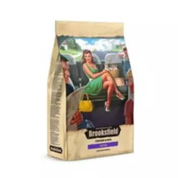Brooksfield Kitten / Сухой корм Бруксфилд для Котят от 1 до 12 месяцев Курица рис