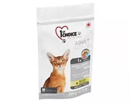 1st Choice Hypoallergenic / Сухой Беззерновой корм Фёст Чойс для кошек Утка с картофелем