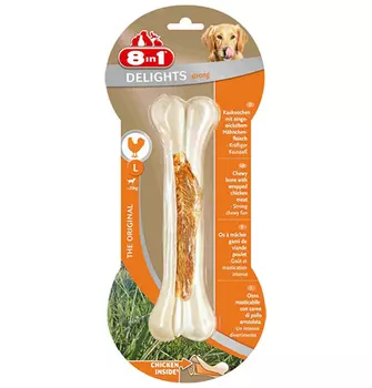 8in1 Delights Strong L / 8в1 Косточка сверхпрочная с куриным мясом для крупных собак