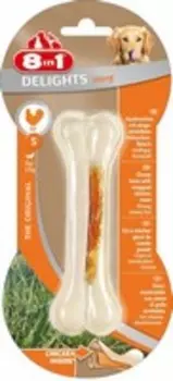 8in1 Delights Strong S / 8в1 Косточка сверхпрочная с куриным мясом для мелких и средних собак