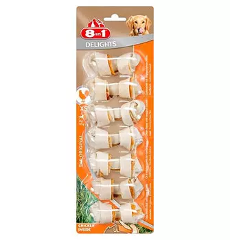 8in1 Delights XS / 8в1 Косточки с куриным мясом для мелких собак 7,5 см