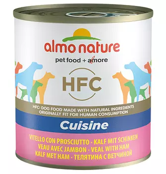 Almo Nature Classic HFC Veal &amp; Ham / Консервы Алмо Натюр для собак с Телятиной и Ветчиной (цена за упаковку)