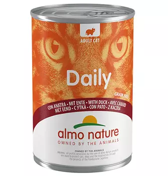 Almo Nature Daily Menu Duck / Консервы Алмо Натюр для кошек Меню с Уткой (цена за упаковку)