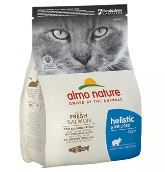 Almo Nature Functional Adult Sterilised Salmon &amp; Rice / Сухой корм Алмо Натюр для Стерилизованных кошек и Кастрированных котов Лосось и рис