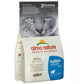 Almo Nature Functional Adult Sterilised Salmon & Rice / Сухой корм Алмо Натюр для Стерилизованных кошек и Кастрированных котов Лосось и рис