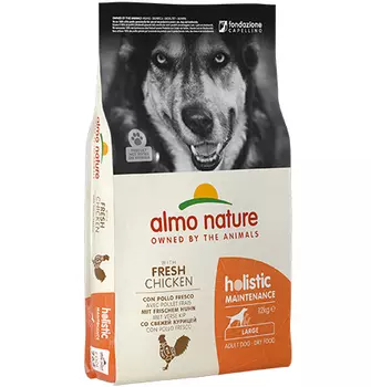 Almo Nature Holistic Large Adult Chicken / Сухой корм Алмо Натюр Холистик для взрослых собак Крупных пород с Курицей