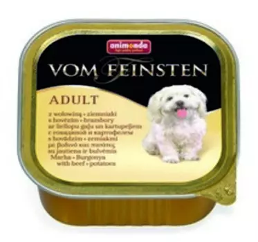 Animonda Vom Feinsten Menue / Консервы Анимонда для собак с Говядиной и Картофелем (цена за упаковку)