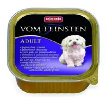Animonda Vom Feinsten Menue / Консервы Анимонда для собак с Ягненком и цельными Злаками (цена за упаковку)
