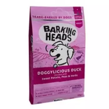 Barking Heads Dog Adult Doggylicious Duck Grain free / Сухой Беззерновой корм Баркинг Хэдс для взрослых собак 'Восхитительная утка' Утка батат