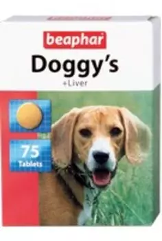 Beaphar Doggy's+Liver / Кормовая добавка Беафар для собак с Печенью ("кружочки")