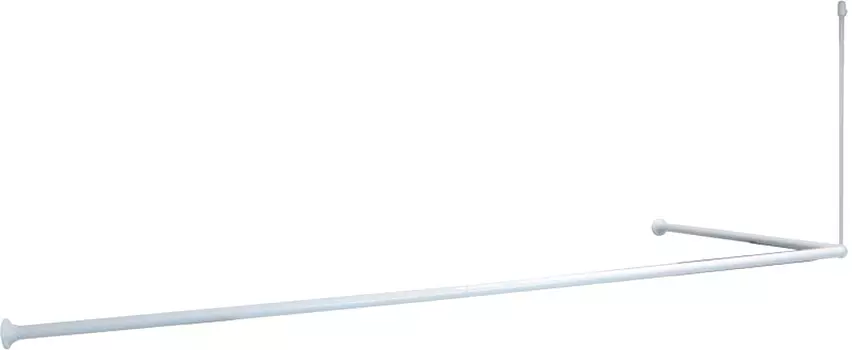 Карниз для ванны IDDIS 180x90 см, угловой, белый